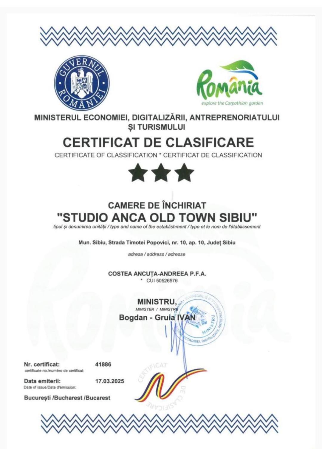Studio Anca-Old Town Sibiu Exterior photo